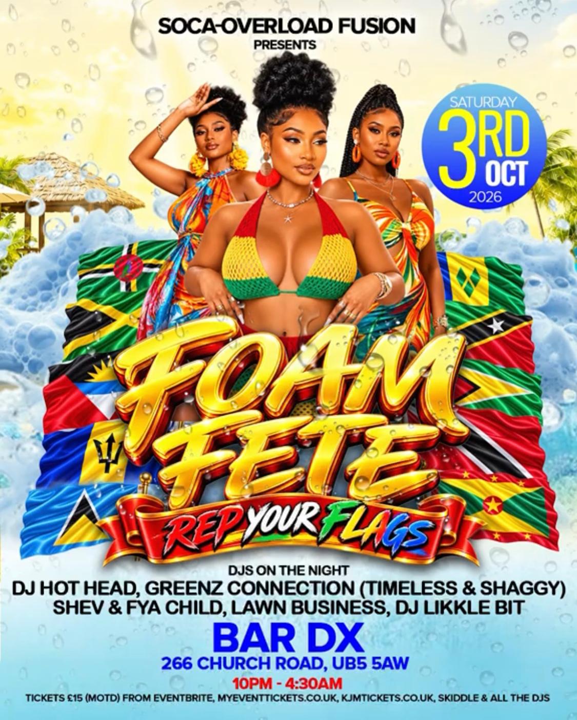 Foam Fete - Rep Your Flags